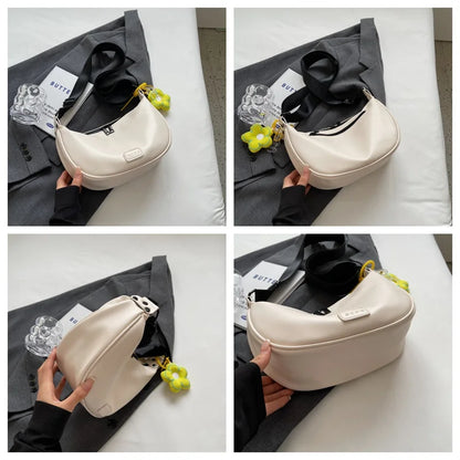 Women's Fashion PU Leather Crossbody Bag Designer High Quality Ladies Leisure Trend Shoulder Bags Female Cosmetic Bag For Makeup
