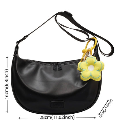 Women's Fashion PU Leather Crossbody Bag Designer High Quality Ladies Leisure Trend Shoulder Bags Female Cosmetic Bag For Makeup