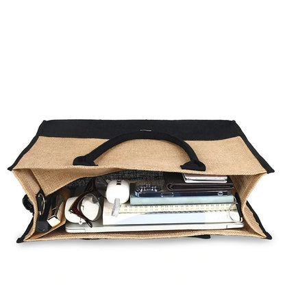 Women's Fashion Retro Design Woven Letter Large Capacity Handheld One Shoulder Crossbody Bag