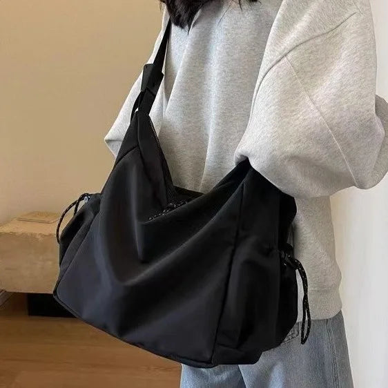 Women's Fashion Shoulder Bag Class Large Capacity Student Tote Bag 2024 New Canvas Commuter Handbag Women Bag