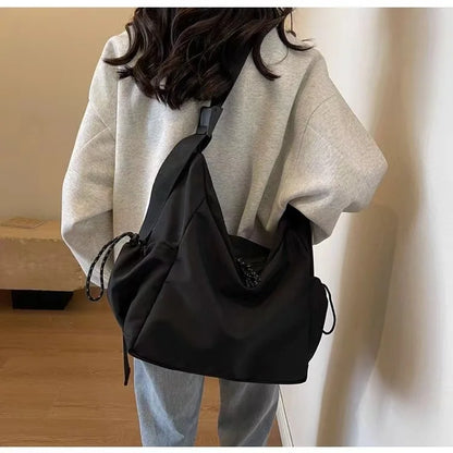 Women's Fashion Shoulder Bag Class Large Capacity Student Tote Bag 2024 New Canvas Commuter Handbag Women Bag
