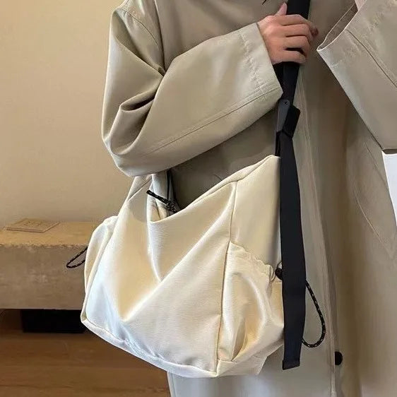Women's Fashion Shoulder Bag Class Large Capacity Student Tote Bag 2024 New Canvas Commuter Handbag Women Bag