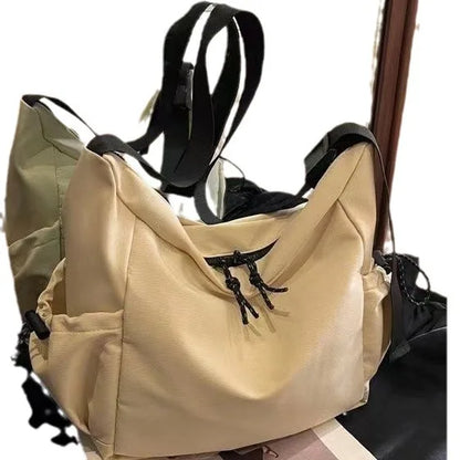 Women's Fashion Shoulder Bag Class Large Capacity Student Tote Bag 2024 New Canvas Commuter Handbag Women Bag