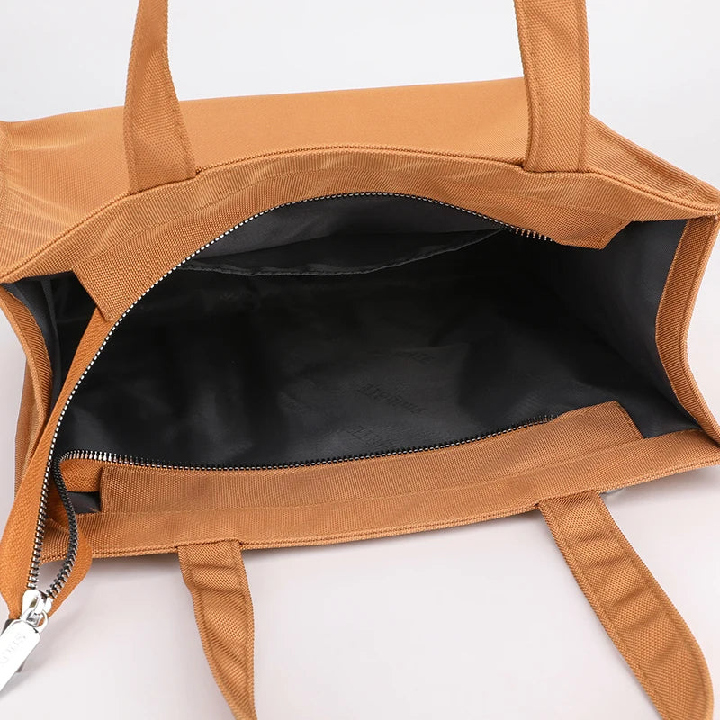 Women's Fashion Shoulder Bag Large Capacity Handbag Tote Bag Solid Casual Waterproof Nylon Cloth Designer Women Trave Purse