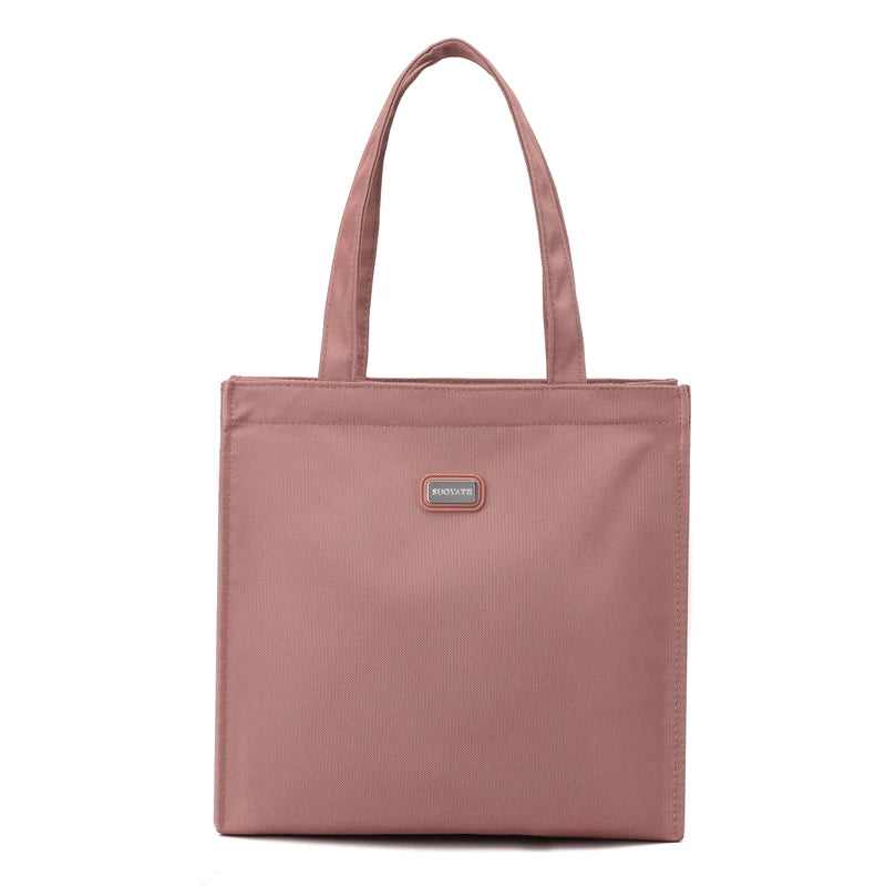 Women's Fashion Shoulder Bag Large Capacity Handbag Tote Bag Solid Casual Waterproof Nylon Cloth Designer Women Trave Purse
