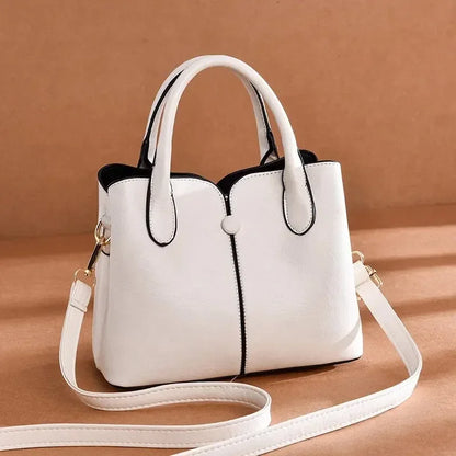 Women's Fashion Tote Hand Bag, Zipper Shoulder Bag With Butterfly Decor, Small Bucket Purse