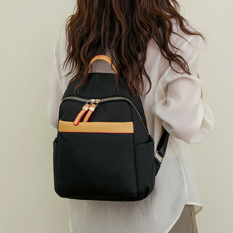 Women's Fashion Trend Backpacks Designer Waterproof Nylon Ladies Leisure Travel Rucksacks Large-capacity Female Light Schoolbags