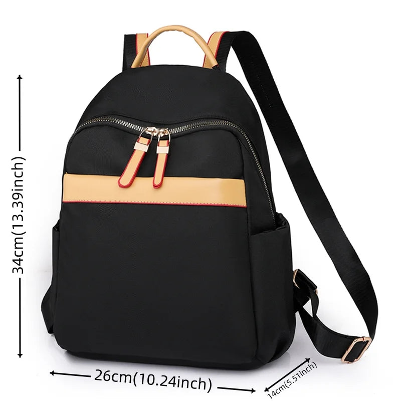 Women's Fashion Trend Backpacks Designer Waterproof Nylon Ladies Leisure Travel Rucksacks Large-capacity Female Light Schoolbags