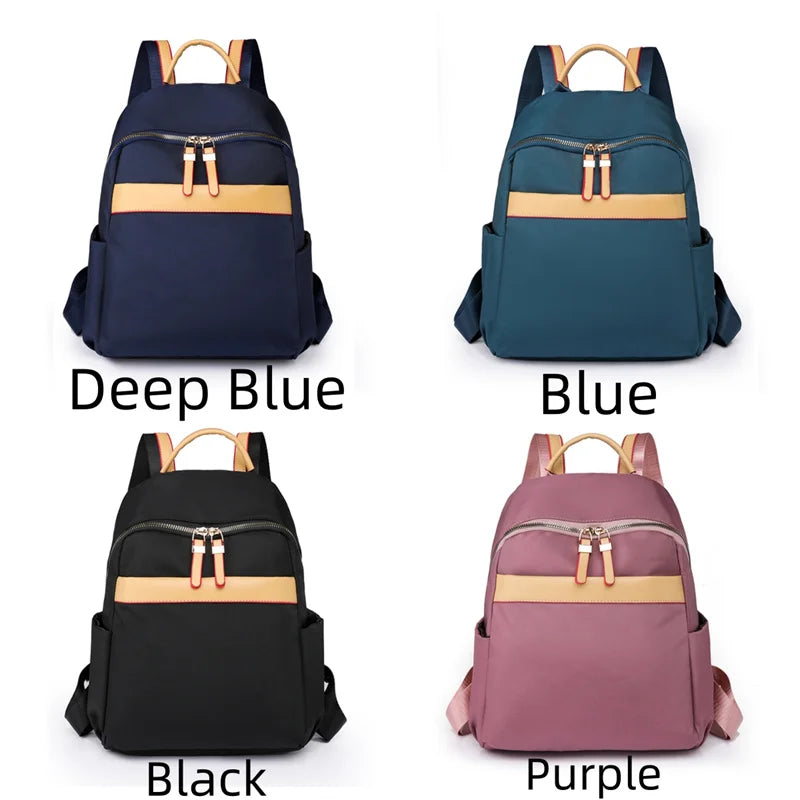 Women's Fashion Trend Backpacks Designer Waterproof Nylon Ladies Leisure Travel Rucksacks Large-capacity Female Light Schoolbags