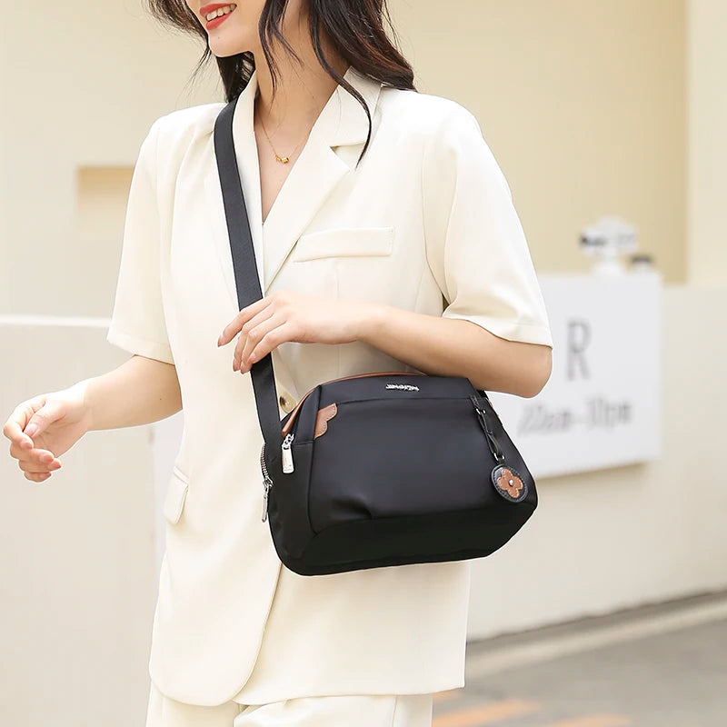 Women's Fashion Trend Crossbody Bag Designer High Quality Waterproof Nylon Ladies Leisure Light Shoulder Bag Female Cosmetic Bag