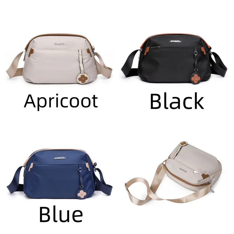 Women's Fashion Trend Crossbody Bag Designer High Quality Waterproof Nylon Ladies Leisure Light Shoulder Bag Female Cosmetic Bag