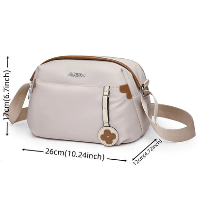 Women's Fashion Trend Crossbody Bag Designer High Quality Waterproof Nylon Ladies Leisure Light Shoulder Bag Female Cosmetic Bag