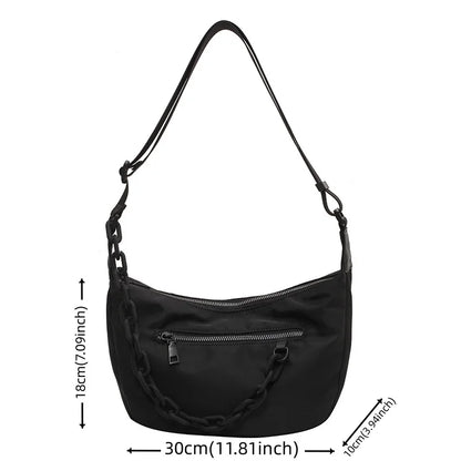 Women's Fashion Trend Crossbody Bags Designer Waterproof Nylon High Quality Ladies Leisure Shoulder Bags Female Light Handbags