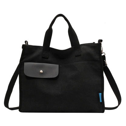 Women's Fashion Versatile Canvas Shoulder Bags Female Handbags Large-capacity Commute Ladies Leisure Crossbody Bags
