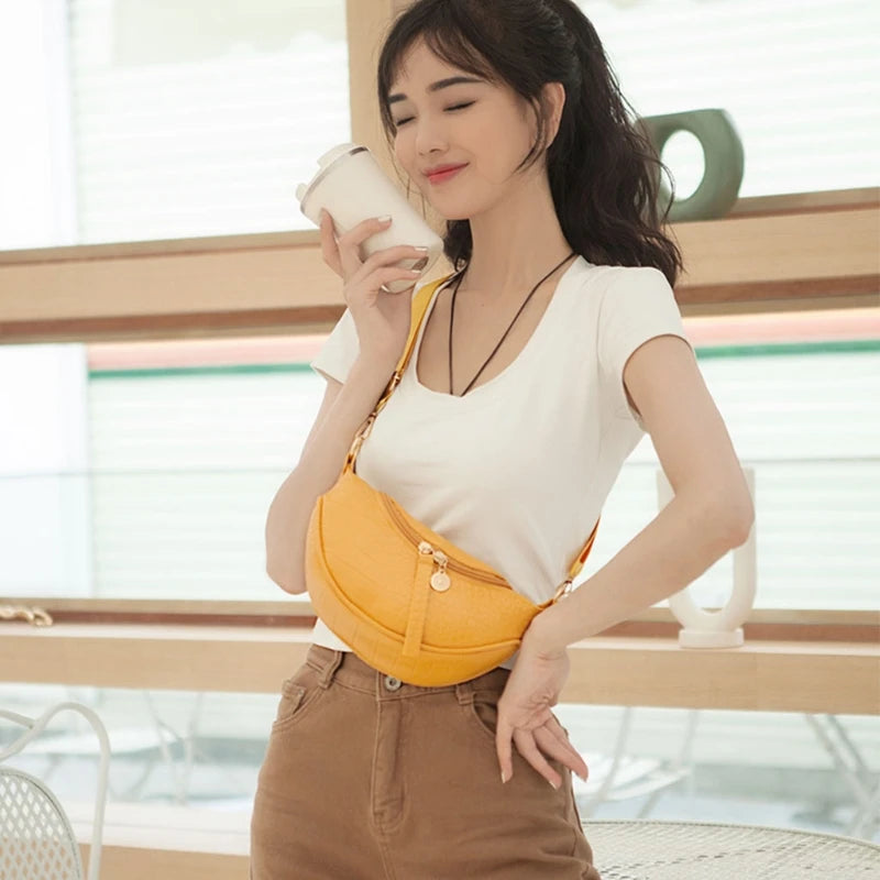 Women's Fashion Waist Bag Chest Pocket Fanny Travel Pouch Shoulder Crossbody Bag