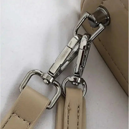 Women's Fashionable PU Leather Niche Solid Color Crossbody Korean with a Simple Texture Underarm Shoulder Bag