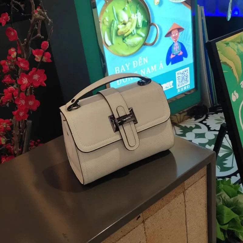 Women's Genuine 2024 Summer Female Designer Luxury s Messenger s Cow Leather Single Shoulder Bag Versatile
