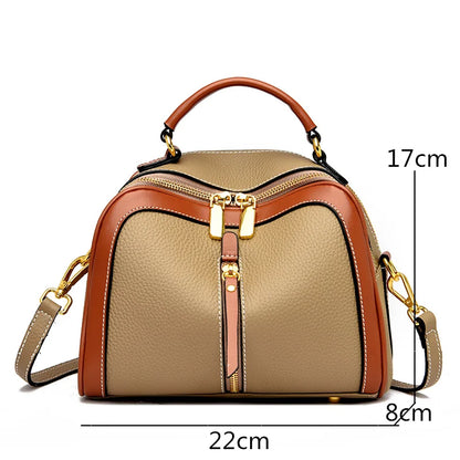 Women's Genuine Leather Bag High Quality Soft Cowhide Shoulder Bags Fashion Tassel Female Messenger Bags 2022 Handbags for Women