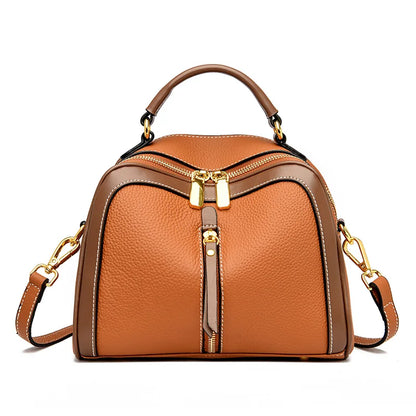 Women's Genuine Leather Bag High Quality Soft Cowhide Shoulder Bags Fashion Tassel Female Messenger Bags 2022 Handbags for Women