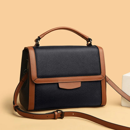 Women's Genuine Leather Bag Korean Style Fashion Shoulder Bag Large Capacity Simple Handbag Luxury Female Crossbody Bag Tote Sac