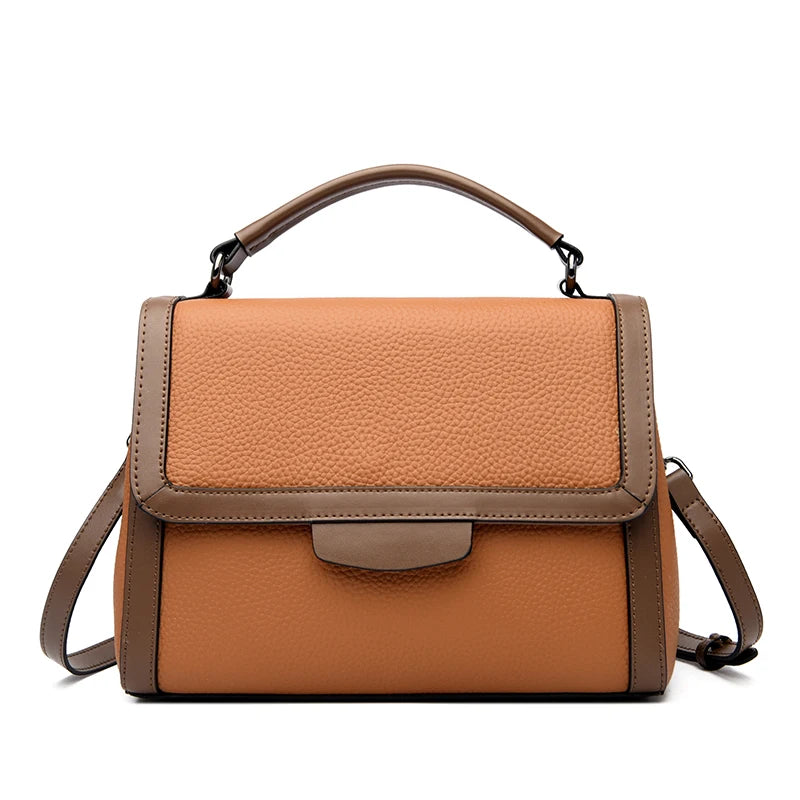 Women's Genuine Leather Bag Korean Style Fashion Shoulder Bag Large Capacity Simple Handbag Luxury Female Crossbody Bag Tote Sac