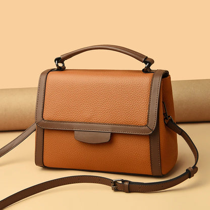 Women's Genuine Leather Bag Korean Style Fashion Shoulder Bag Large Capacity Simple Handbag Luxury Female Crossbody Bag Tote Sac