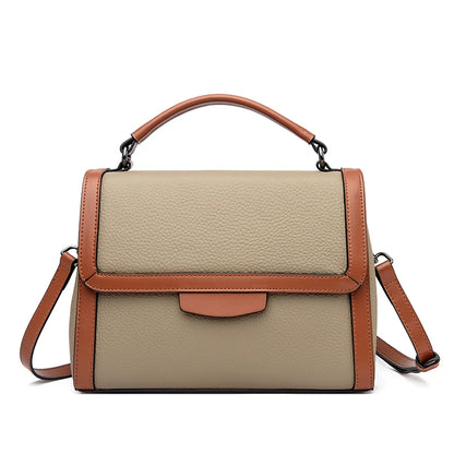 Women's Genuine Leather Bag Korean Style Fashion Shoulder Bag Large Capacity Simple Handbag Luxury Female Crossbody Bag Tote Sac