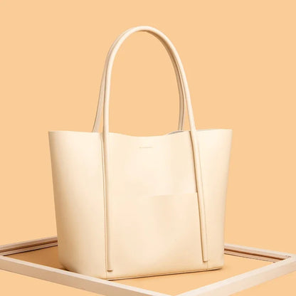 Women's Genuine Leather Handbag Vintage Cow Leather Shoulder Crossbody Bags For Women Large Capacity Simple Ladies Messenger Bag