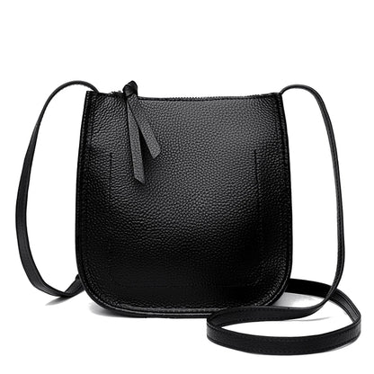 Women's Genuine Leather Shoulder Crossbody Bags Fashion Solid Color Soft Cow Leather Ladies Handbag Female Small Phone Bag purse