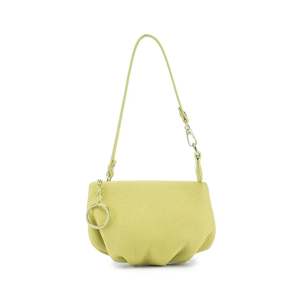 Women's Genuine Leather Small Dumpling Mini Shoulder Fashion Chain Crossbody Bag Coin Purse