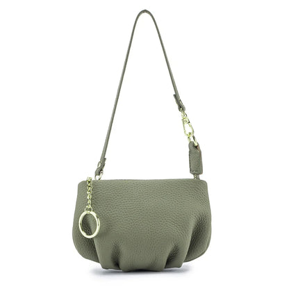 Women's Genuine Leather Small Dumpling Mini Shoulder Fashion Chain Crossbody Bag Coin Purse