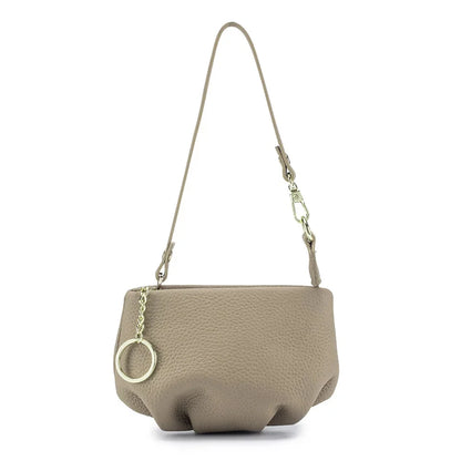 Women's Genuine Leather Small Dumpling Mini Shoulder Fashion Chain Crossbody Bag Coin Purse