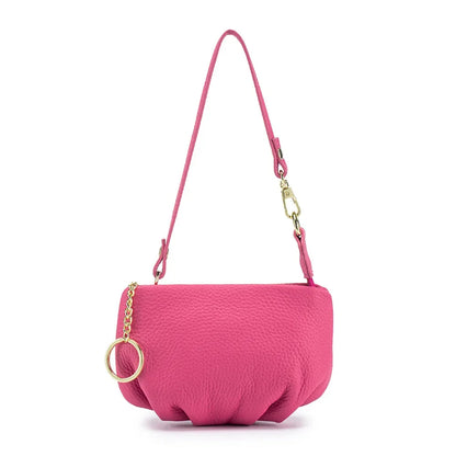 Women's Genuine Leather Small Dumpling Mini Shoulder Fashion Chain Crossbody Bag Coin Purse