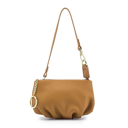 Women's Genuine Leather Small Dumpling Mini Shoulder Fashion Chain Crossbody Bag Coin Purse