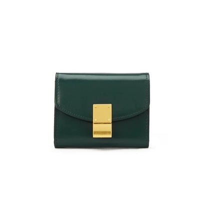 Women's Hand Spring and Summer New Korean Version of Leather Bean Curd Multi-card Wallet Bag Gift Simple