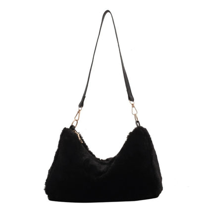 Women's Handbag All-matching Shoulder Bag Stylish Underarm Bag Fashion Crossbody Bag Large Capacity Purse Plush-Tote Bag