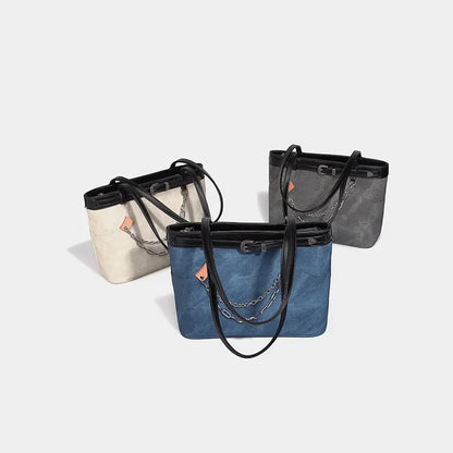 Women's Handbags Large Capacity Lightweight Versatile Retro Denim Hot Girl Shoulder Tote Bag