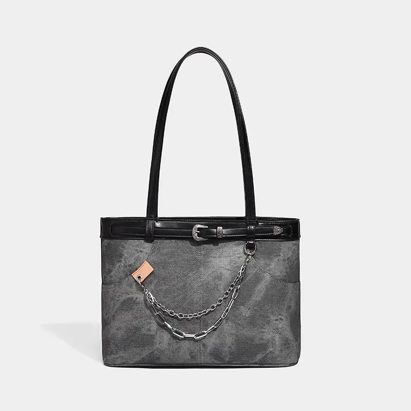 Women's Handbags Large Capacity Lightweight Versatile Retro Denim Hot Girl Shoulder Tote Bag