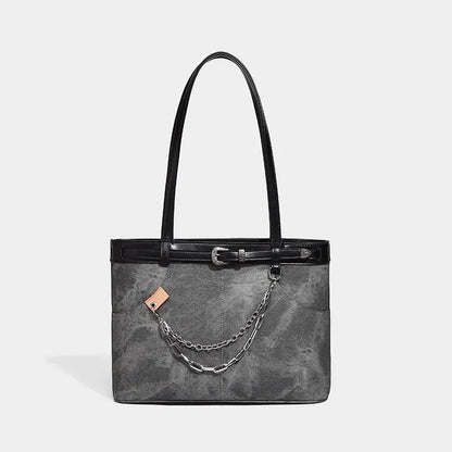 Women's Handbags Large Capacity Lightweight Versatile Retro Denim Hot Girl Shoulder Tote Bag