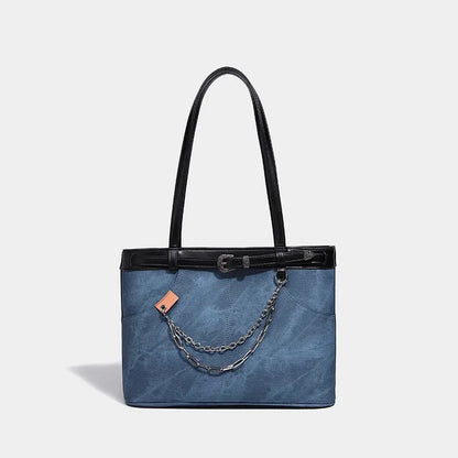 Women's Handbags Large Capacity Lightweight Versatile Retro Denim Hot Girl Shoulder Tote Bag