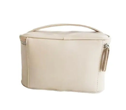 Women's Handheld Stereoscopic Black Cylindrical Pink Beign Bag