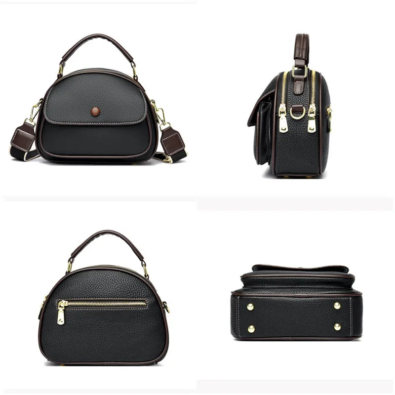 Women's High Quality Leather Shoulder Crossbody Bag Fashion Small Tote Sac Luxury Ladies Handbag 2023 Trend Female Messenger Bag