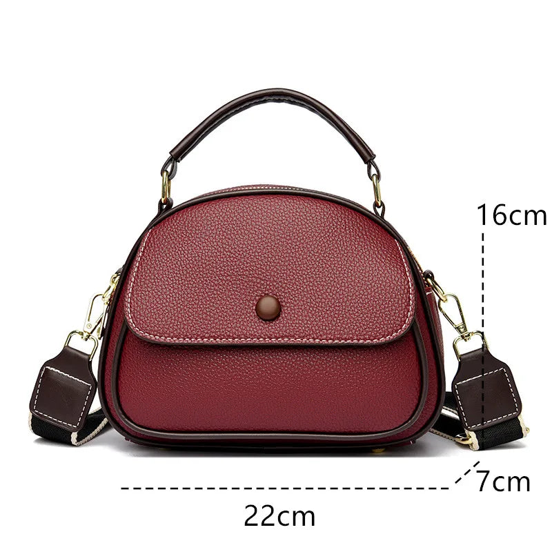 Women's High Quality Leather Shoulder Crossbody Bag Fashion Small Tote Sac Luxury Ladies Handbag 2023 Trend Female Messenger Bag