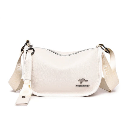 Women's Large Capacity Genuine Leather Shoulder Messenger Bags Luxury Cowhide Women Handbags Designer Female Crossbody Tote Sac