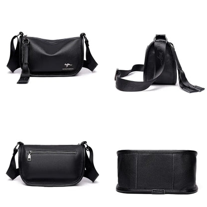 Women's Large Capacity Genuine Leather Shoulder Messenger Bags Luxury Cowhide Women Handbags Designer Female Crossbody Tote Sac