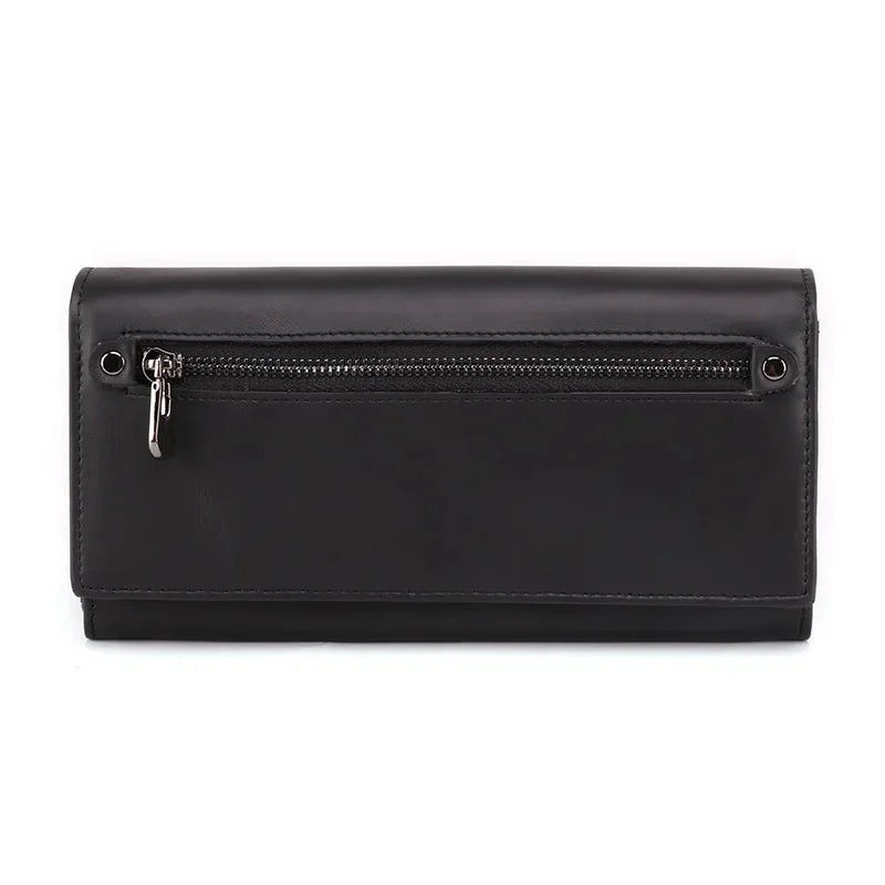 Women's Leather Wallet Multi-card Long Coin Purses Multi-function Madam Mobile Phone Money Clip High Capacity Fashion