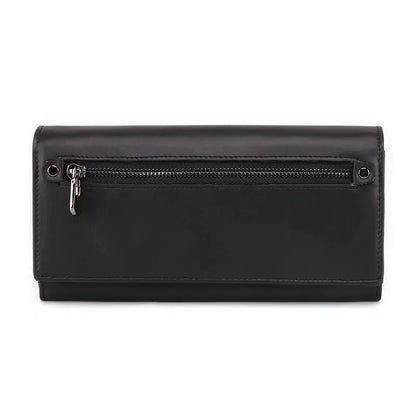 Women's Leather Wallet Multi-card Long Coin Purses Multi-function Madam Mobile Phone Money Clip High Capacity Fashion