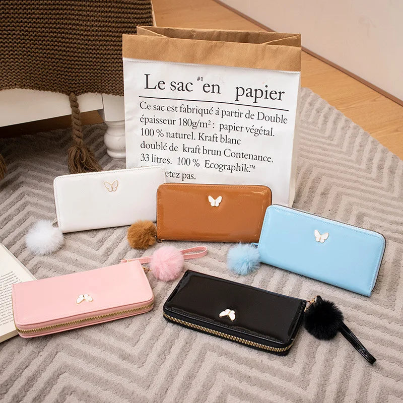 Women's Leather Wallet Woman Luxury Long Wallets Fashion Women Purses Money Bags Handbags Womens Purse Cards Holder