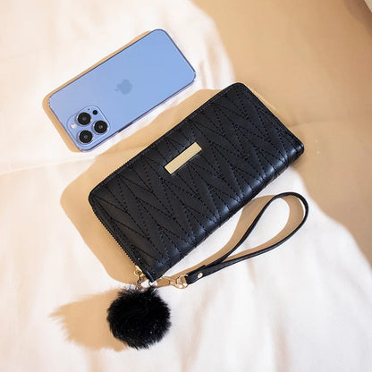 Women's Leather Wallet Woman Luxury Long Wallets Fashion Women Purses Money Bags Handbags Womens Purse Cards Holder