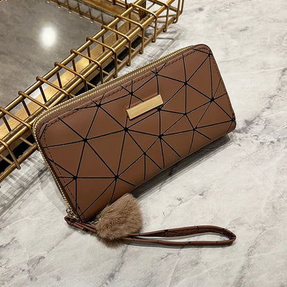 Women's Leather Wallet Woman Luxury Long Wallets Fashion Women Purses Money Bags Handbags Womens Purse Cards Holder